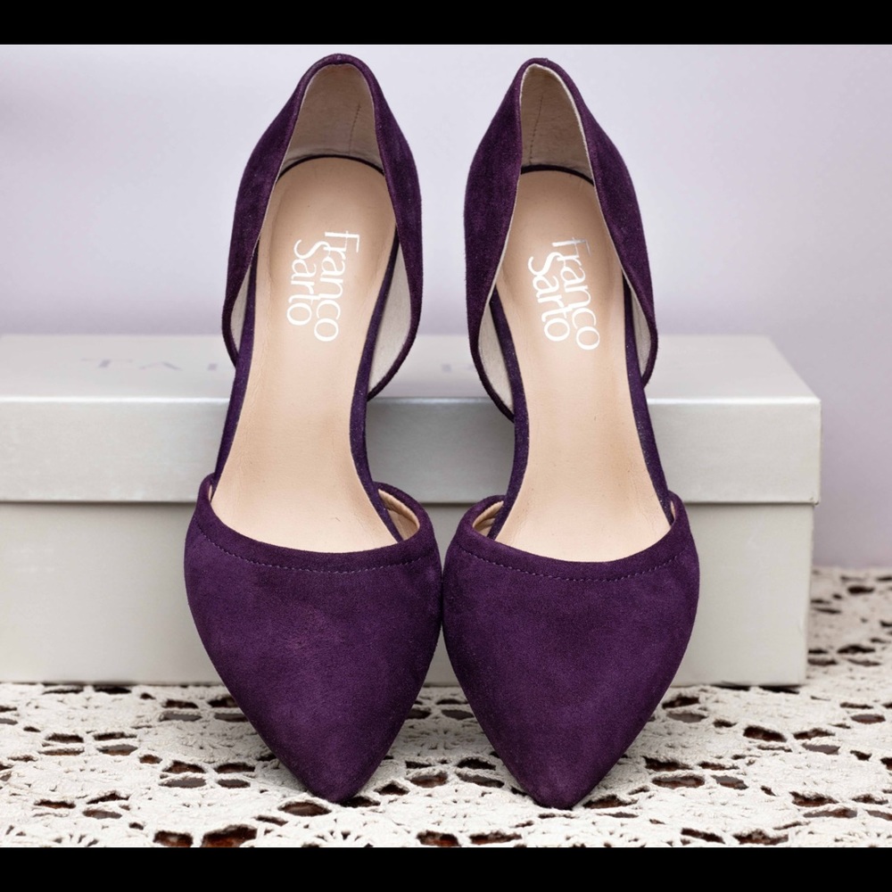 Franco Sarto Suede Leather Wedges